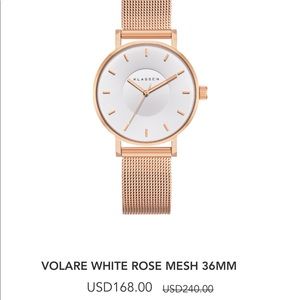 Klasse 14 white rose watch